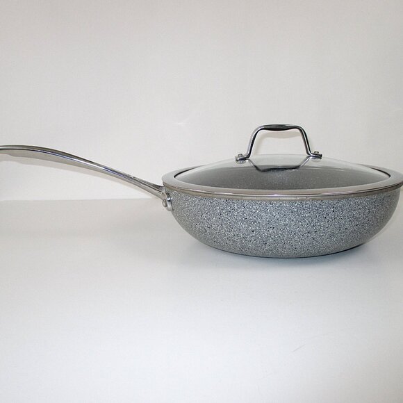HENCKELS CAPRI GRANTIUM 11" ALUMINUM NONSTICK  SAUTÉ W/LID - Picture 3 of 16